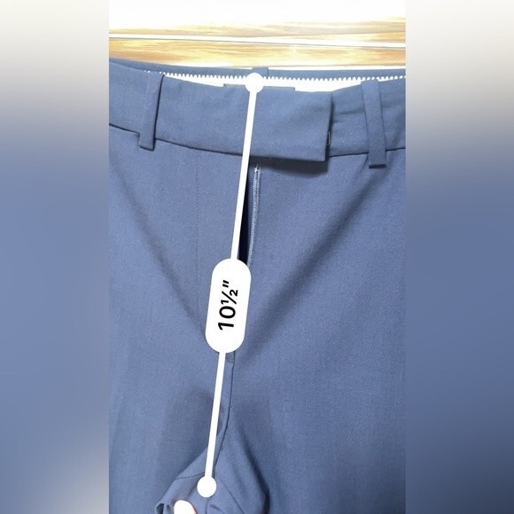 J. Crew Straight-leg Pant in Bi-stretch Wool In Navy 0 - Picture 8 of 15